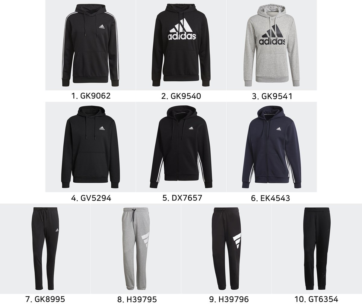 G마켓 - (신세계천안아산점) SPORTSWEAR 후드/팬츠 택1 (GK9062 GK9540 GK9541 GV5294 DX7657  EK4543 GK8995 H3